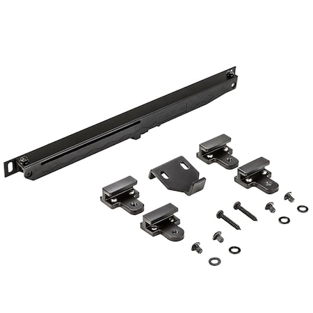 National Hardware National Hardware Oil Rubbed Bronze Black Plastic Sliding Door Hardware Kit 1 pk N187-080